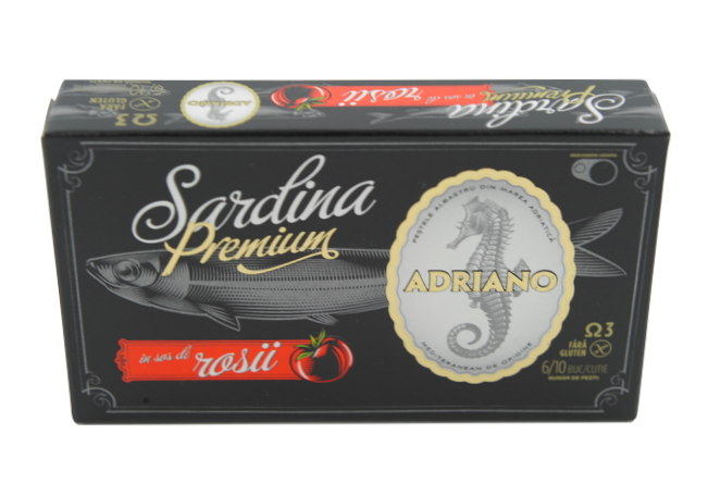 Adriano - Sardine Premium in Sos Tomat 90gr