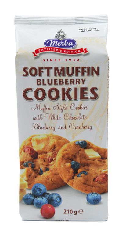 Merba - Cookies Soft Blueberry 210g