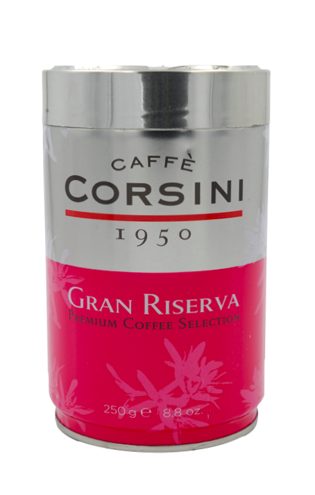 Caffe Corsini - Cafea Macinata Gran Riserva Cutie Metal 250g