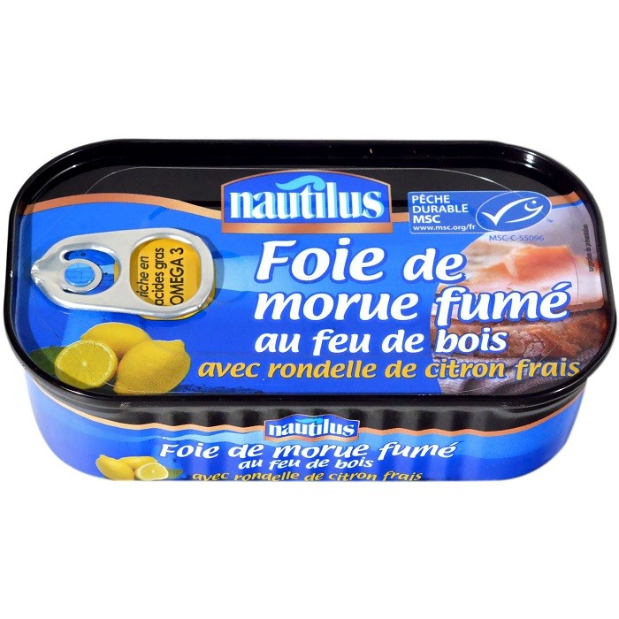 Ficat Cod Afumat cu Lamaie Msc Nautilus 120 g