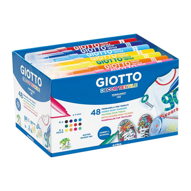 Marker Decor Textile Giotto - Portocaliu fluorescent