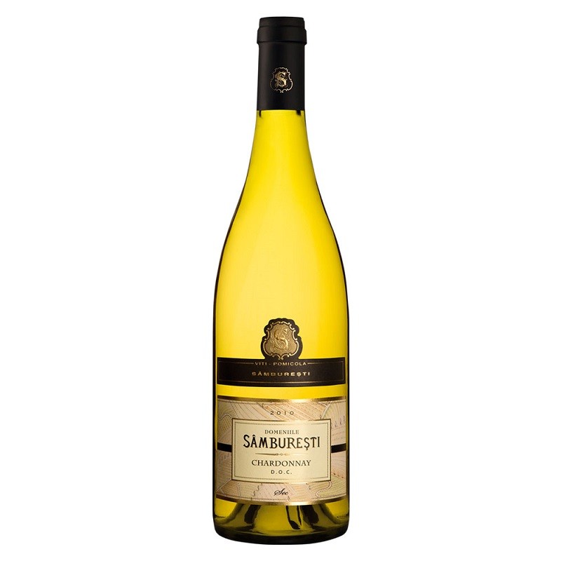 Vin Alb Domeniile Samburesti Chardonnay, Sec, 0.75 l