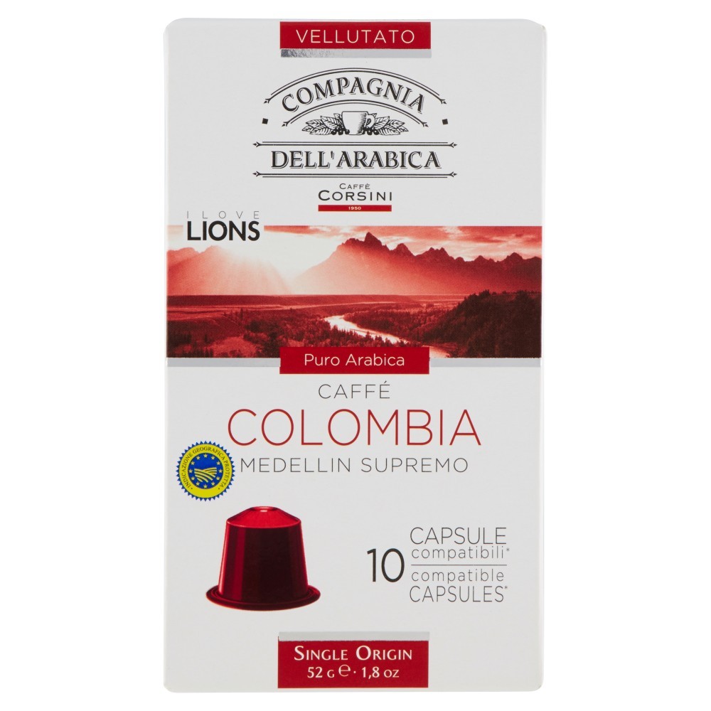 Capsule Cafea Compagnia Dell\'Arabica Corsini Colombia Medellin Supremo 10 X 5,2G