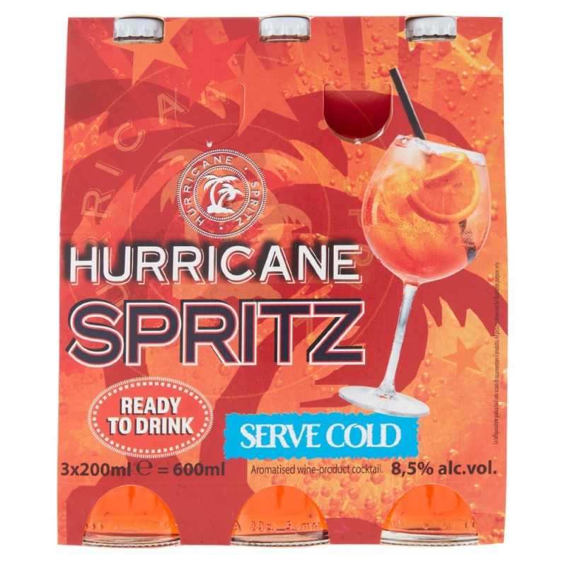 Set 3 x Cocktail-uri Hurricane Spritz Ready To Drink, 0.2 l